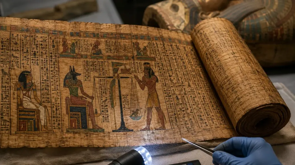Il papiro di 16 metri trovato a Saqqara: l’avvertimento dall’aldilà