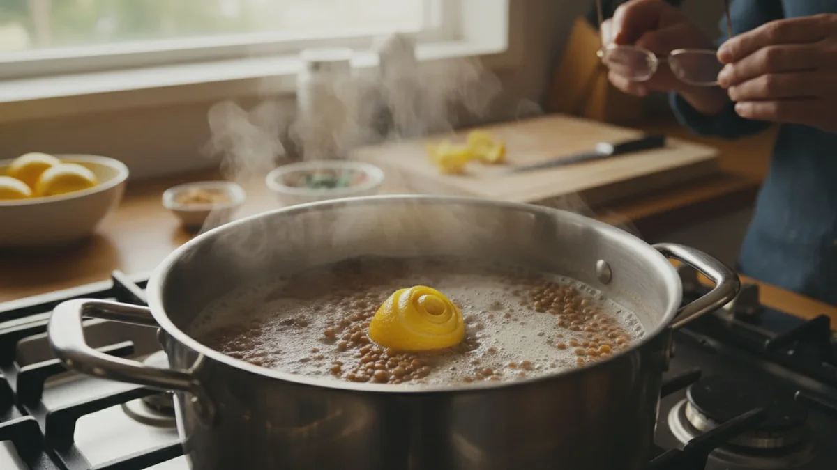 Scorza di limone nella pentola: la regola per lenticchie sempre perfette