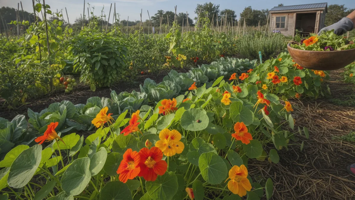 Regola del nasturzio: il segreto botanico per azzerare gli afidi