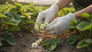 Fiori di fragola a maggio: il segreto per un raccolto record