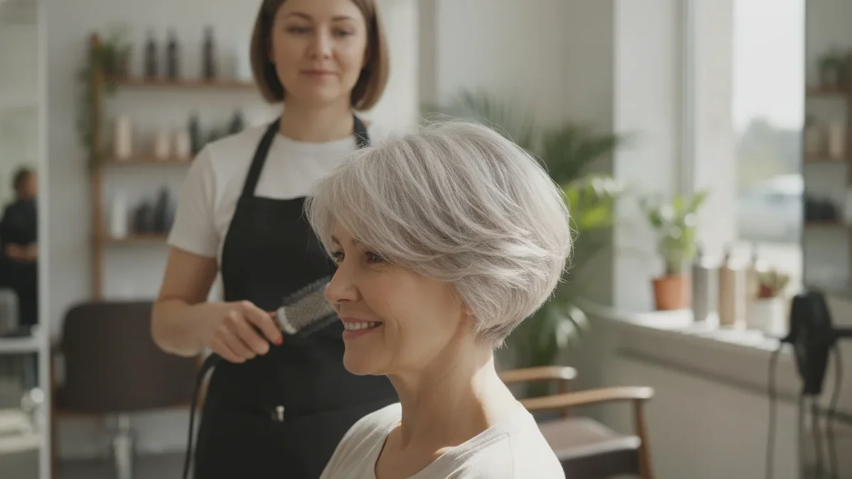 Taglio over 50 — il segreto degli esperti per nascondere i capelli fini